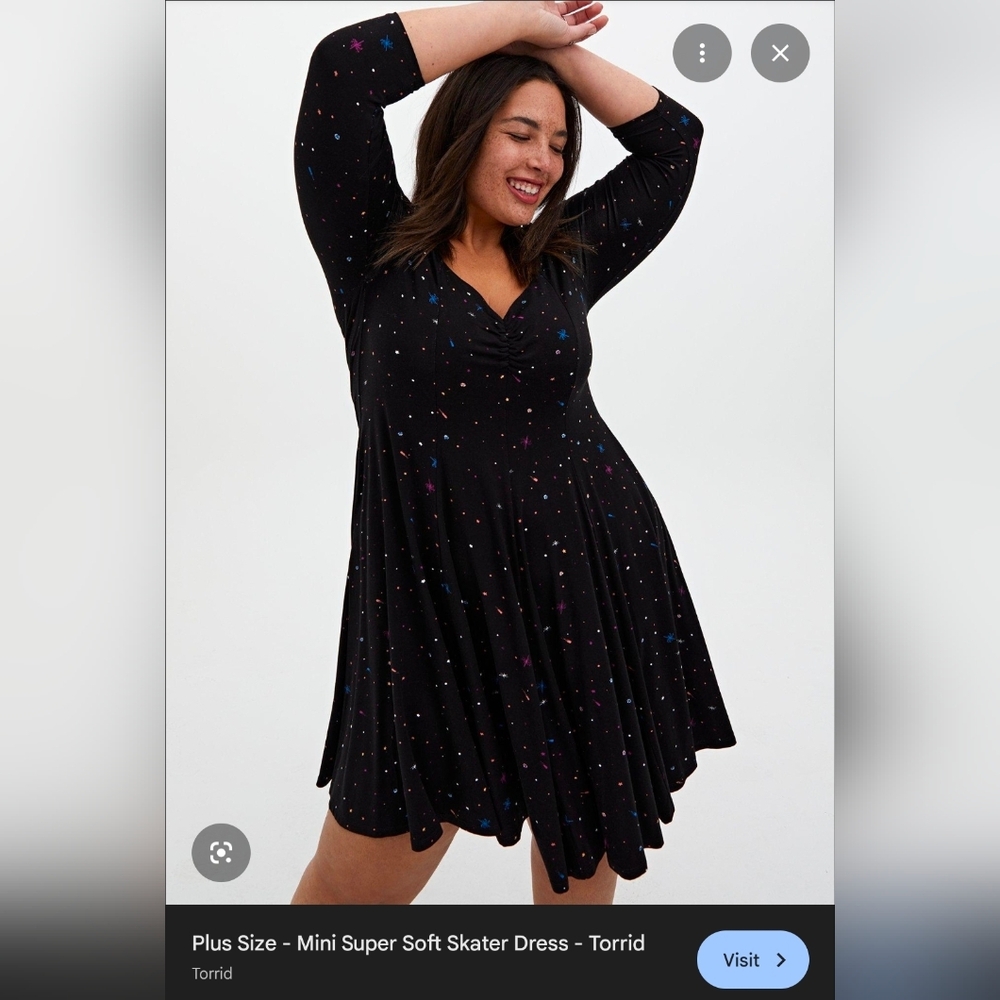 Torrid - Minimal Super Soft Skater Dress Size 1